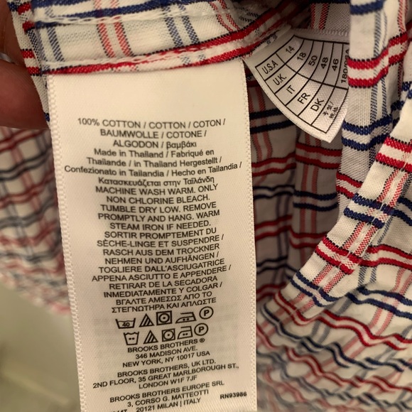 Brooks&Brothers, Size 14 Large,”Ghana Must Go” Patterned Dress,100% Cotton - Picture 4 of 4